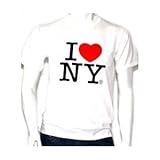 I Love Ny T-shirt (Extra Large, White)