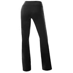 Alternative view of FITTOO Women Casual Boot Cut Yoga Pants Ladies Stretch Softy Trousers Pilates Workout Gym leggings, Black, M