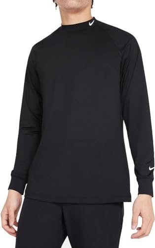 Nike CU9802-010 M NK DF UV Vapor LS Top T-Shirt Uomo Black/White 2XL