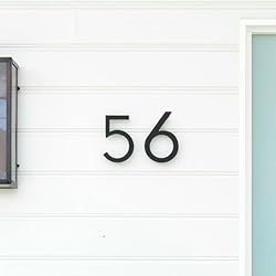 Hadoife Self Adhesive House Number 6 Inch Modern