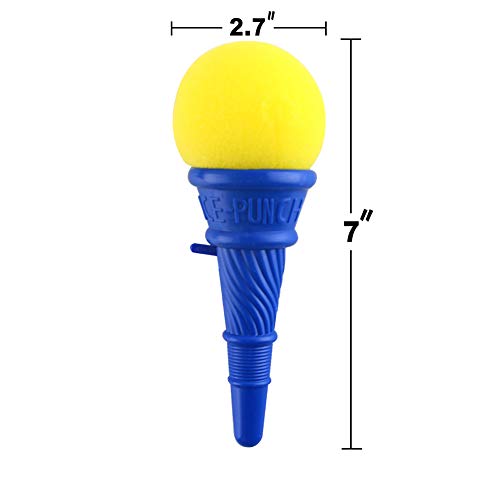 LovesTown 14pcs Ice Cream Shooters Toy,7 inches Ice Cream Poppers Icecream Cone Foam Ball Launcher for Ice Cream Party Favors Carnival Prize