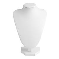 Cicitop Faux Leather Mannequin Jewelry Necklace Display Holder Neck Bust Stand Showcase Resin Jewelry Molds