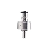 Ferroday Stainless Carbonation Cap Counter Pressure Bottle Filling With 5/16" Barb, CO2 Coupling to Carbonate Soda Beer Fruit Juice Water Stainless Carbonation Cap & 5 O-ring