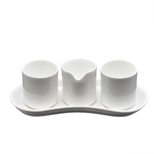 Fortessa Fortaluxe Vitrified China Dinnerware, 4-Piece Coffee Service Set