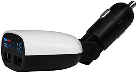 Arpenkin Dual USB Car Charger LED Quick Charge QC 2.0 Car Charger Adapter 5v 3.4A with LCD Screen Compatible with iPhone 6s 6s Plus 6 6 Plus 5s 5 Samsung iPads and Android Devices