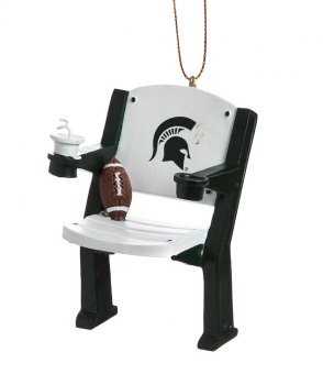 NCAA Licensed Michigan State Spartans Team Stadium Chair Ornament