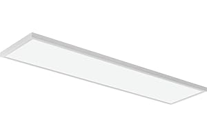 Lithonia Lighting CPANL 1x4 LED Flat Panel Light, 1 Ft. x 4 Ft. LED Light Panel, Ceiling Lighting Fixture, 4000 Lumens, 3500K/4000K/5000K Switchable CCT, Includes Direct Ceiling Mount Bracket, White