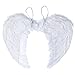 SEVADA Angel Wings for Girls, Christmas Angel Costume Wings, White Feather Angel Wing, Cosplay Accessories Christmas Wings for Kids Children Women