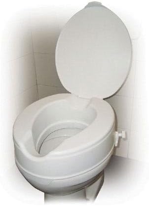 `Raised Toilet Seat w/Lid, 2" Savannah-style Retail