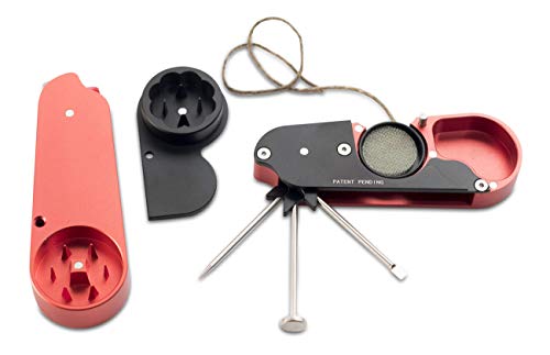 The Omni 8-in-1 Deluxe Smoking Accessory: Durable Herb and Spice Grinder Multi-Tool and Lighter Case (Blood Orange) - Thumbnail 6