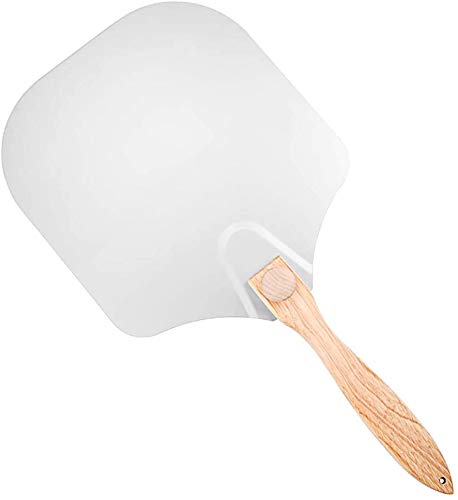 Gastronomische luxe pizza peddel vouwen pizza peel aluminium pizza schop met opvouwbare houten handvat - Afbeelding 4
