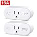 Smart Plug Gosund 16A Smart Wifi Outlet Compatible with Alexa and Google Home Voice Assistant, No Hub Required, 2.4G Wifi Only, New Version (2 Pack) primary