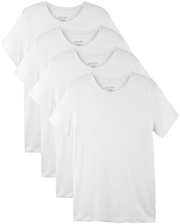 Bolter 4 Pack Men's Everyday Cotton Blend Short Sleeve T-Shirt