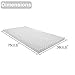 Vaunn Medical Egg Crate Convoluted Foam Mattress Pad - 3