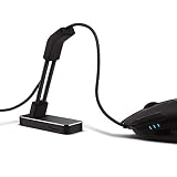 Mouse Bungee, Stageek Aluminium Alloy Gaming Mouse Cable Cord Management System, Flexible Mouse Cable Holder Fixer for Esports Gaming - Black