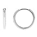 Ritastephens Men's Sterling Silver Huggie Hoop Earrings Unisex