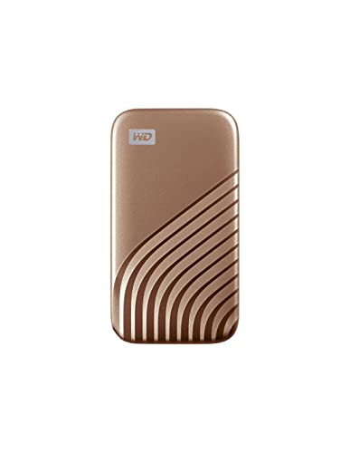 WD My Passport SSD 500 GB mobiler SSD Speicher (NVMe-Technologie, USB-C und USB 3.2 Gen-2 kompatibel, Lesen 1050 MB/s, Schreiben 1000 MB/s) Rose Gold