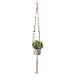 Macrame Plant Hangers Hanging Planters - Handmade 100 Percent Cotton Rope - 50 Inches Long 4 Legs - for Outdoor Indoor - for Pots Up To 10 Inches Diameter - Plant and Pot Not Included