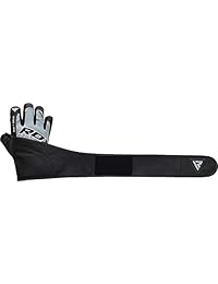 RDX Gimnasio levantamiento de peso guantes Bodybuilding entrenamiento fitness correas largas ejercicio crossfit transpirable levantamiento de potencia