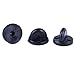 BronaGrand 200pcs PVC Rubber Pin Backs/Pin Keepers for Tie Tack/Lapel Pin (Black Color)