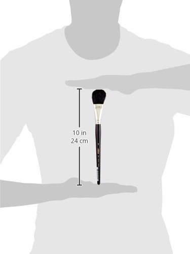 Silver Brush 5619S-1 Silver Mop Short Handle Blender Brush, Black Oval, 1-Inch