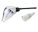 Metrokane Rabbit Wine Aerator Pourer with Wine Bottle Stopper Set Silver
