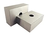 1-2-3 Blocks Single 1/2" Hole Matched Pair (2 Each), Hardened Steel RC 55-62, (1"x2"x3") 123 Precision Ground Machinist Set Up Blocks TTW123SH
