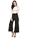Zeagoo Women Rufflle Elastic Waisted Flare Palazzo Lounge Pants Wide Leg Bell-bottoms Culottes Casual Loose Trousers