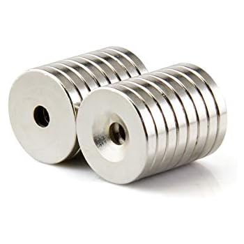 18mm D Disc Countersunk Permanent Magnet Fastener 18mmX3mm