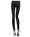 LOCOMO Women Faux Leather Mesh Inset Footless Legging