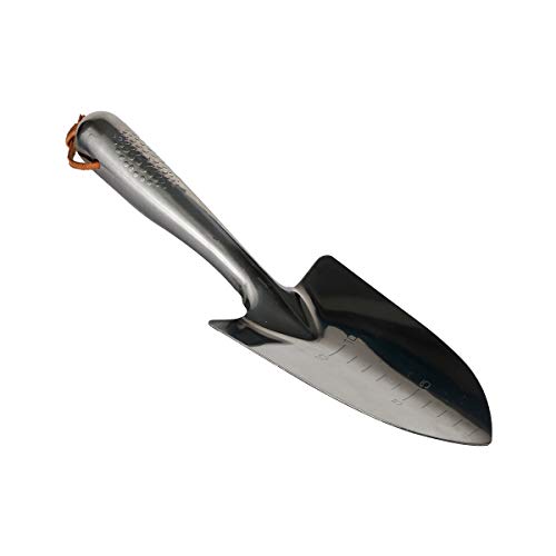 CLICIC Tools Bend-Proof Garden Trowel 11 inch - Heavy Duty Polished Stainless Steel - Rust Resistant Oversized Trowel