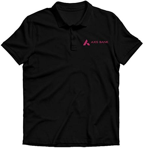 Buy Crazy Fashion Shop Axis Bank Logo Polo Black Colour Half