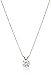 Amazon Collection 10k Gold Solitaire Swarovski Zirconia Pendant Necklace (1 cttw), 18