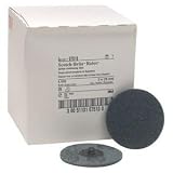 3M 7513 3" Scotch Brite Roloc Surface Conditioning Discs, Very Fine, Blue - 25 Per Box