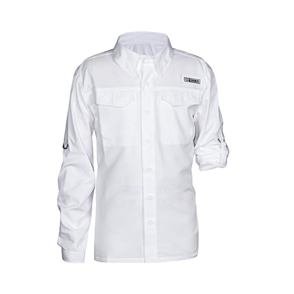 HABIT Kids' Youth Long Sleeve Fishing Guide Shirt Fishing Shirts Now