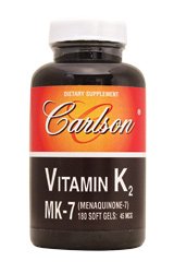 Vitamin K2: MK7 (Menaquinone) 45mcg Carlson Laboratories 180 Softgel Vitamin K2: MK7 (Menaquinone) 45mcg Carlson Laboratories 180 Softgel