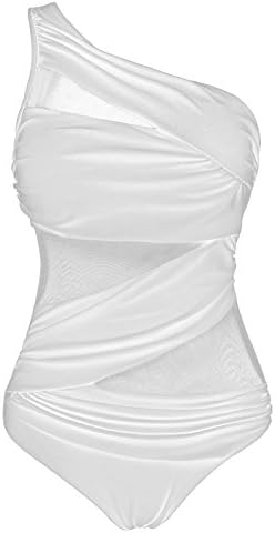 Ruici High Waisted Vintage Retro Pin-up Bathing Suit Swimwear One Piece Maillot Floral Print Swimsuit