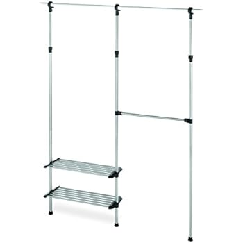 Whitmor 2 Shelf 2 Rod Closet System - Adjustable Closet Maximizer