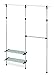 Whitmor 2 Shelf 2 Rod Closet System - Adjustable Closet Maximizer