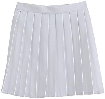 Girls School Uniforms Solid Pleated Mini Skirt