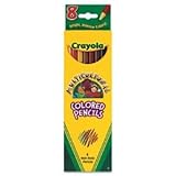 Multicultural Colored Pencils, Set Of 8 Colors