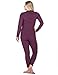 Noble Mount Womens Classic Waffle Knit Thermal Top and Bottom Set