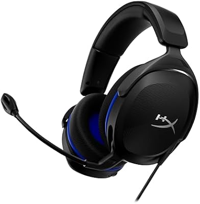 Cloud Stinger 2 Core pour PlayStation, Casque Gaming Filaire PS5/PS4, Haut parleurs 40 mm, Micro antibruit avec Mute par pivotement, Commandes Audio sur Casque, Léger, Noir