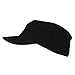 Big Size Cotton Fitted Military Cap - Black (For Big Head)