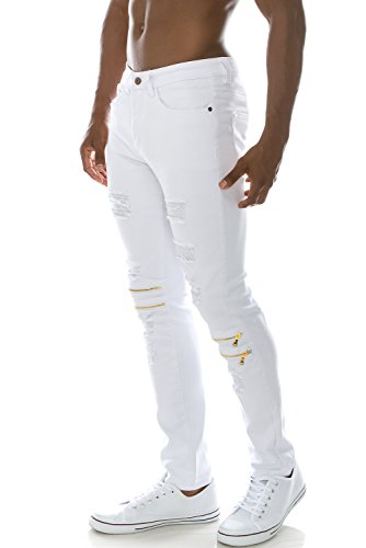 Jc distro mens hipster twill slim straight fit stretch w/zipper a…