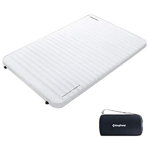 KingCamp Zelfopblazende slaapmat met 3D-constructie en schuimkern voor 1/2 personen