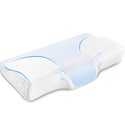 枕 安眠枕 低反発まくら 快眠枕 枕 pillow 高反発枕 寝返り 通気性 まくら 横向き 仰向け 体圧分散 優しく支える エアネストピロー カバー付き カバー洗濯可 子供大人兼用 (50*30cm)