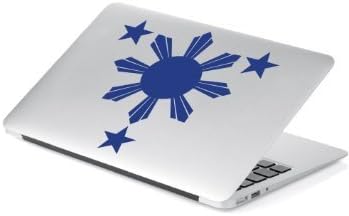 Amazon Com Philippines Flag 1 Sun And 3 Stars Logo Filipino For Car Window 11 Inches White