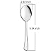 AOOSY Serving Spoons, 6 Pieces X-Large 9.8 Inches Stainless Steel Serving Spoon Catering Spoons Solid Serving Utensils Big Ladle Tablespoons for Buffet Banquet Flatware Kitchen Basics Serving