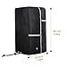 MoKo Tongue Jack Cover, Universal Trailer Jack Cover Waterproof Heavy Duty 600D Nylon Camper RV Jack Cover with Reflective Strips 9 x 18 Inches - Black